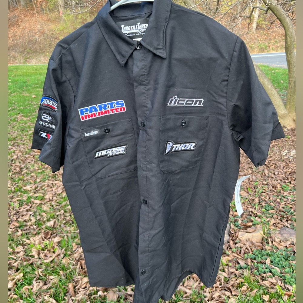NWT Button Up Mechanic Shirt